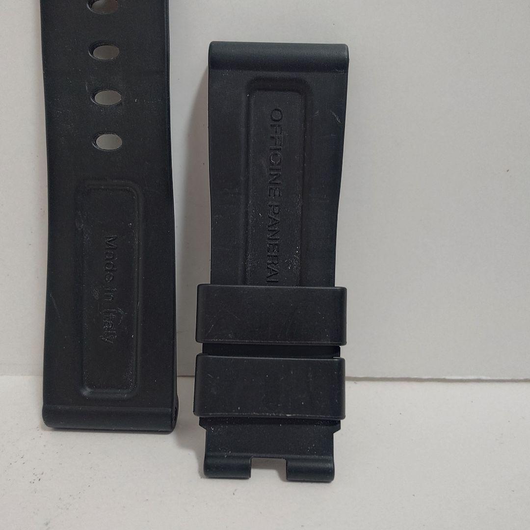 パネライ 腕時計 ベルト 替えベルト ラバーベルト ストラップ 純正 24mm