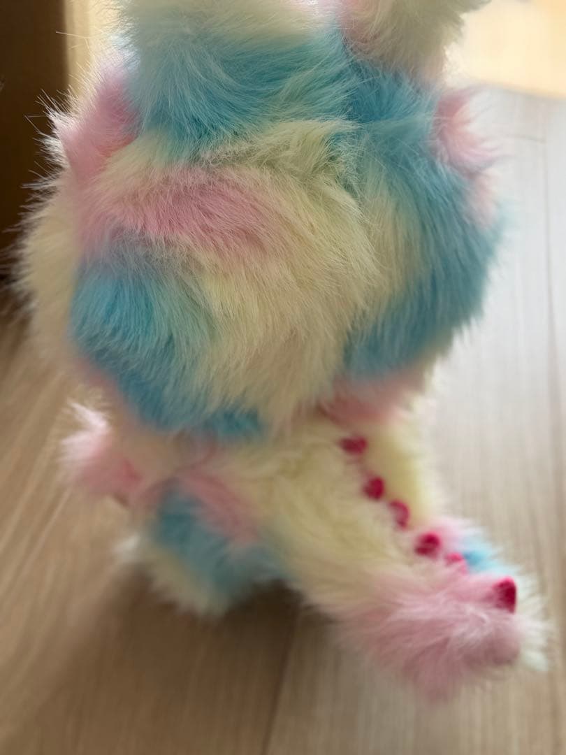 海外限定 ３８ｃｍ ジモモ LABUBU レインボー ぬいぐるみ　新品♡