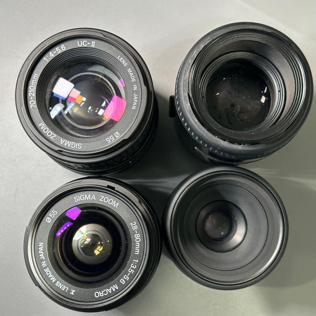 【現状品】MINOLTA / OLYMPUS フィルムカメラ レンズ4本セット