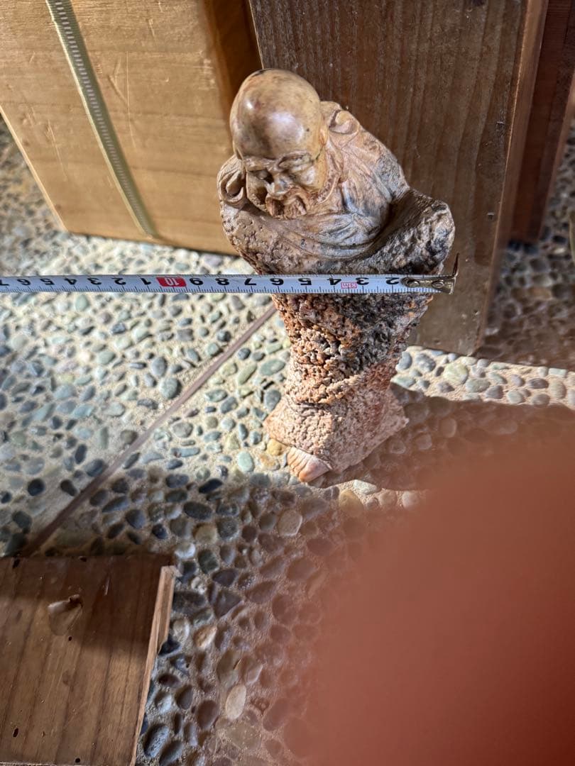 ‼️年末激安コメOK‼️リサイクルFORT‼️中国品買取④‼️唐物石製寿老人物図立像‼️