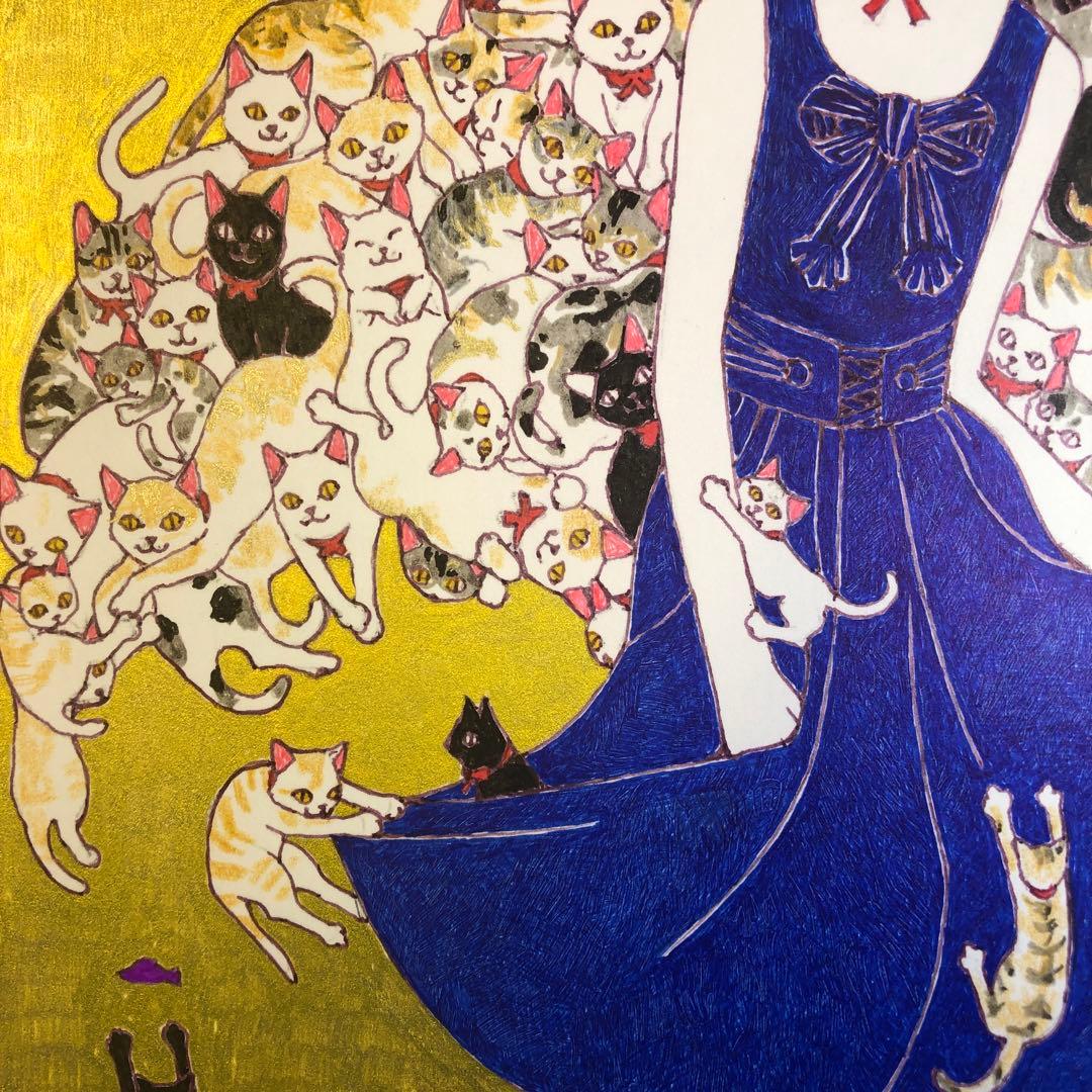 CAT WING 猫ノ翼【肉筆絵画】