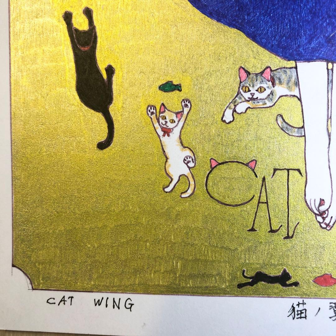 CAT WING 猫ノ翼【肉筆絵画】
