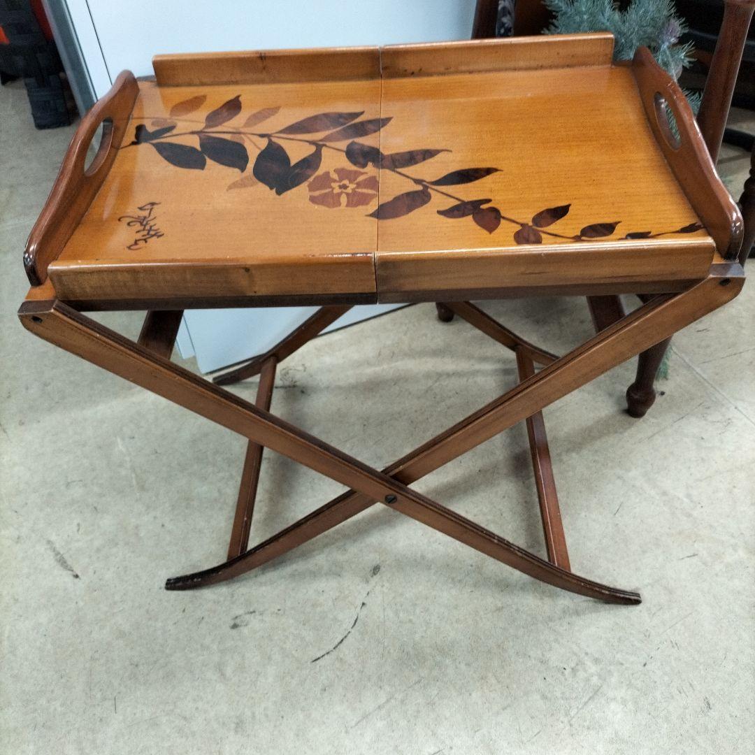 Medea ITALY　大塚家具　高級家具　トレイテーブル木製折りたたみテーブル