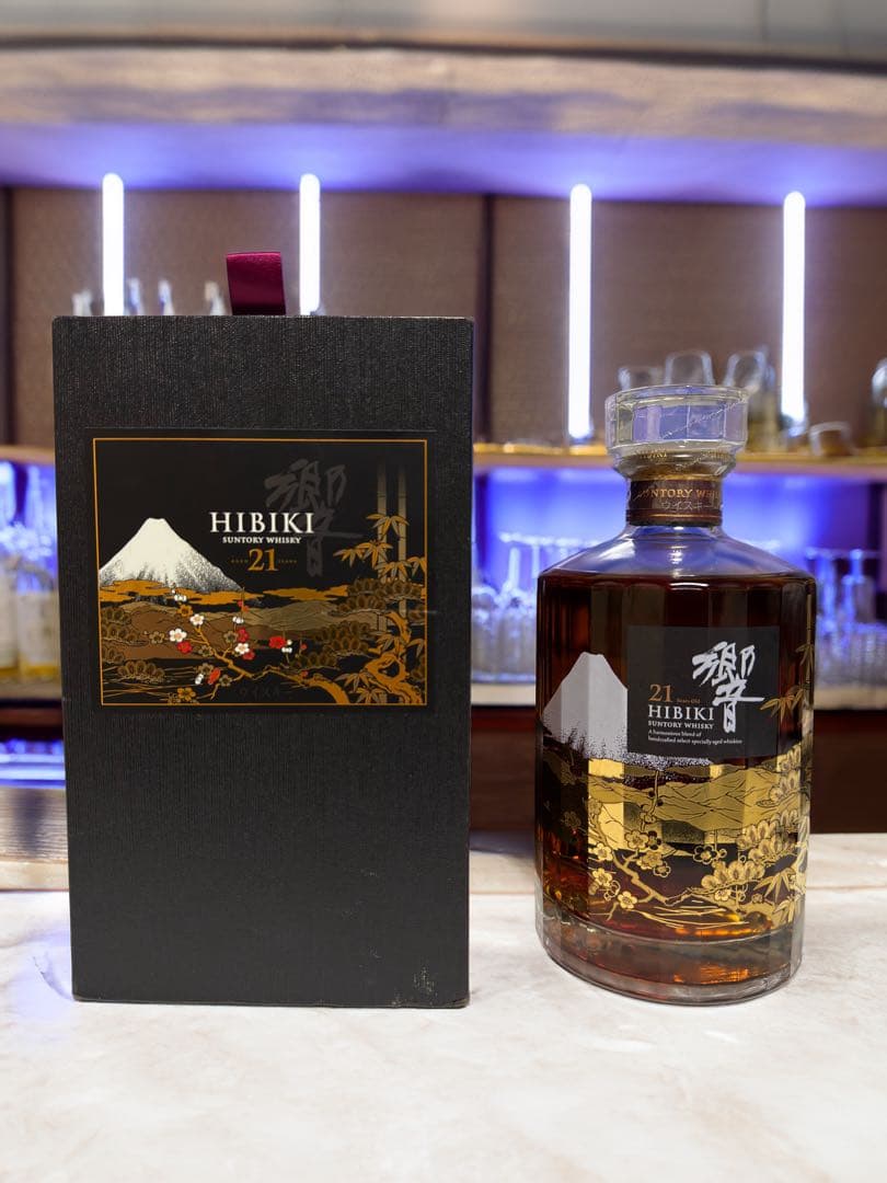 サントリーウイスキー 響21年 意匠ボトル 花鳥風月