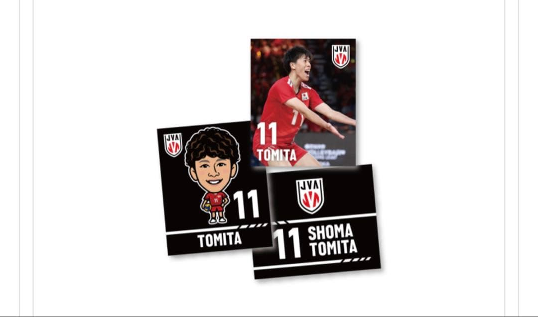 山本選手20番フィギュアと冨田選手11番カードセット