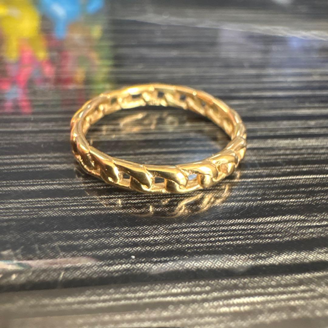 ゴールド チェーンデザインリング