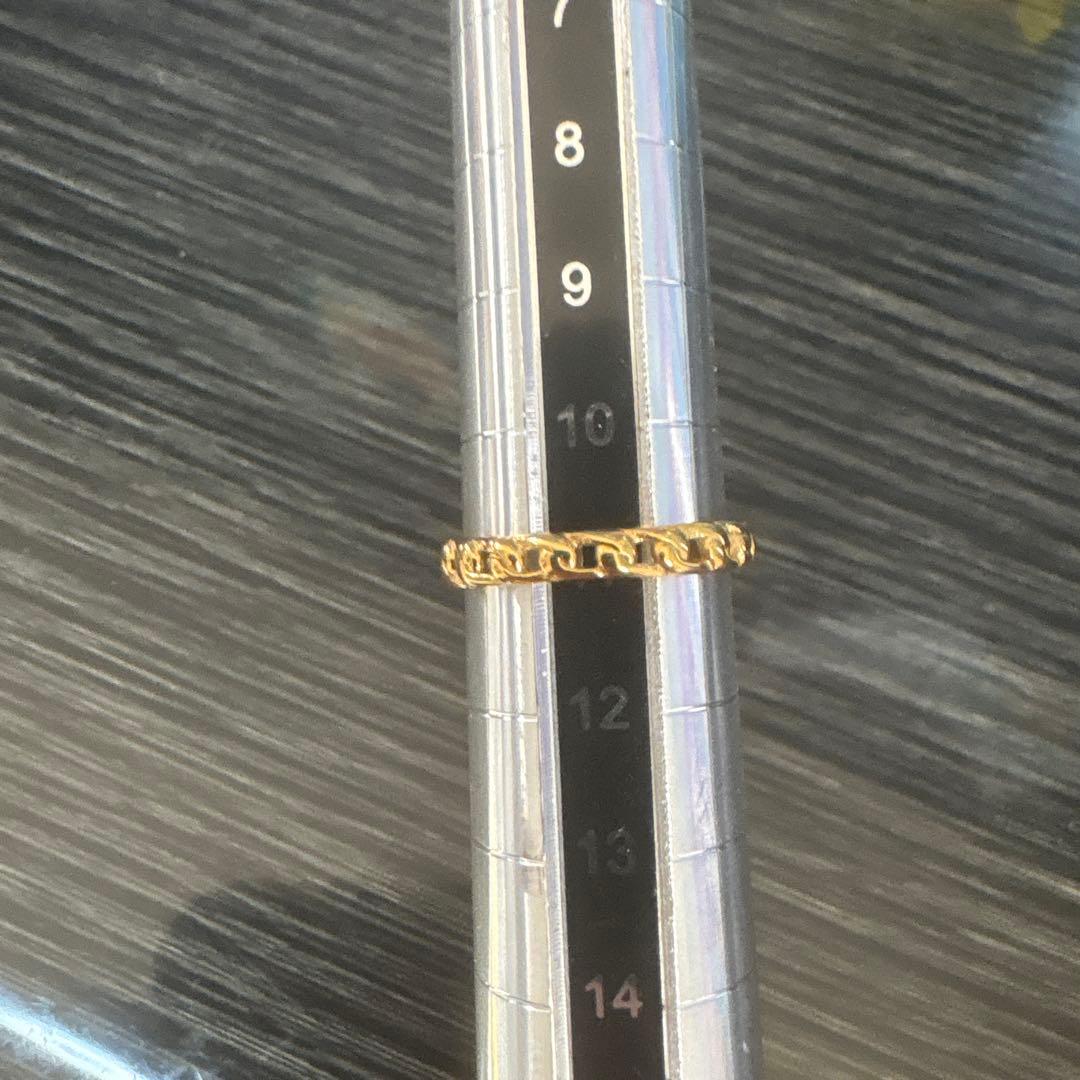 ゴールド チェーンデザインリング