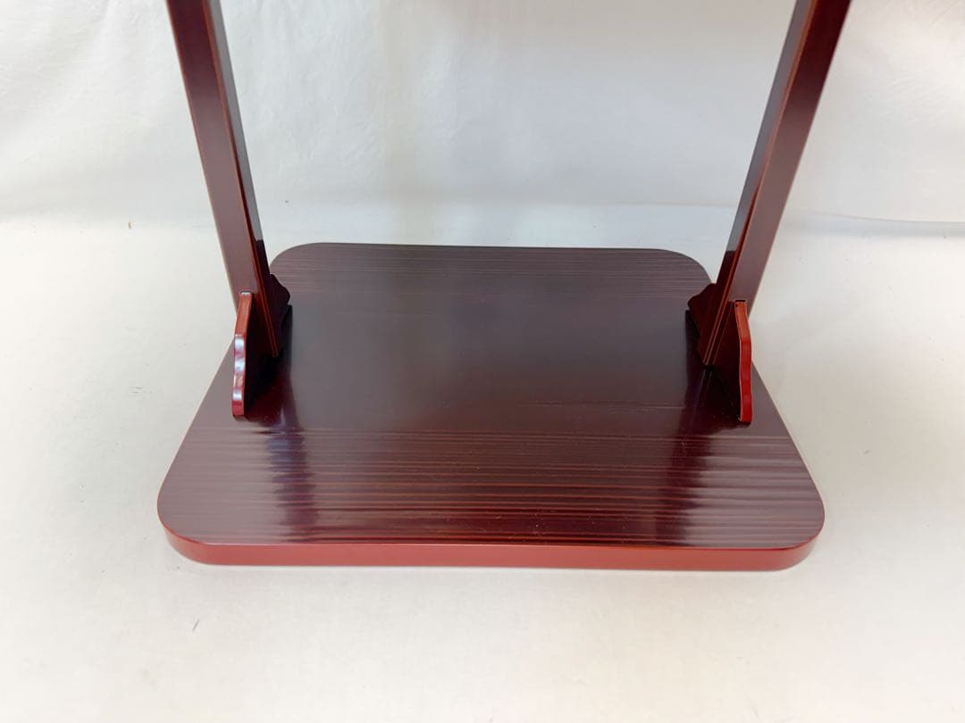 未使用 茶道具 佐々木宗章作 即中斎好 溜塗 小四方棚 組み立式 共箱