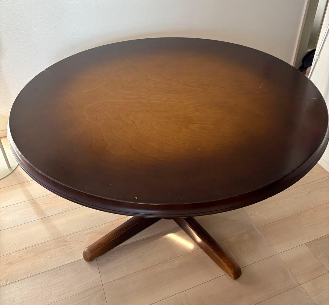 ※edamame 飛騨産業　キツツキ　ラウンドダイニングテーブル