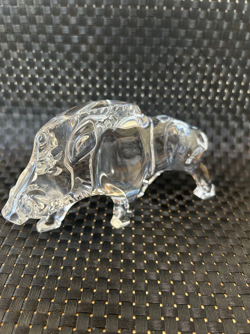 【美品】バカラ　baccarat 干支　イノシシ　置物　ガラス　クリスタル