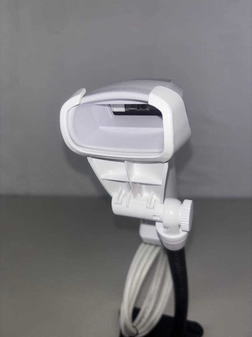 USB ホワイト バーコードリーダー スタンド付き