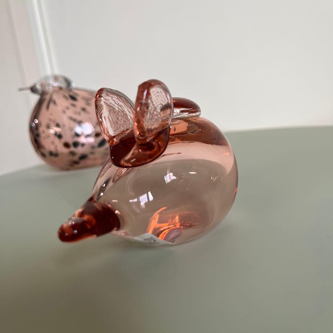 イッタラ　バード　マザー&ベビー　サーモンピンク　箱付き