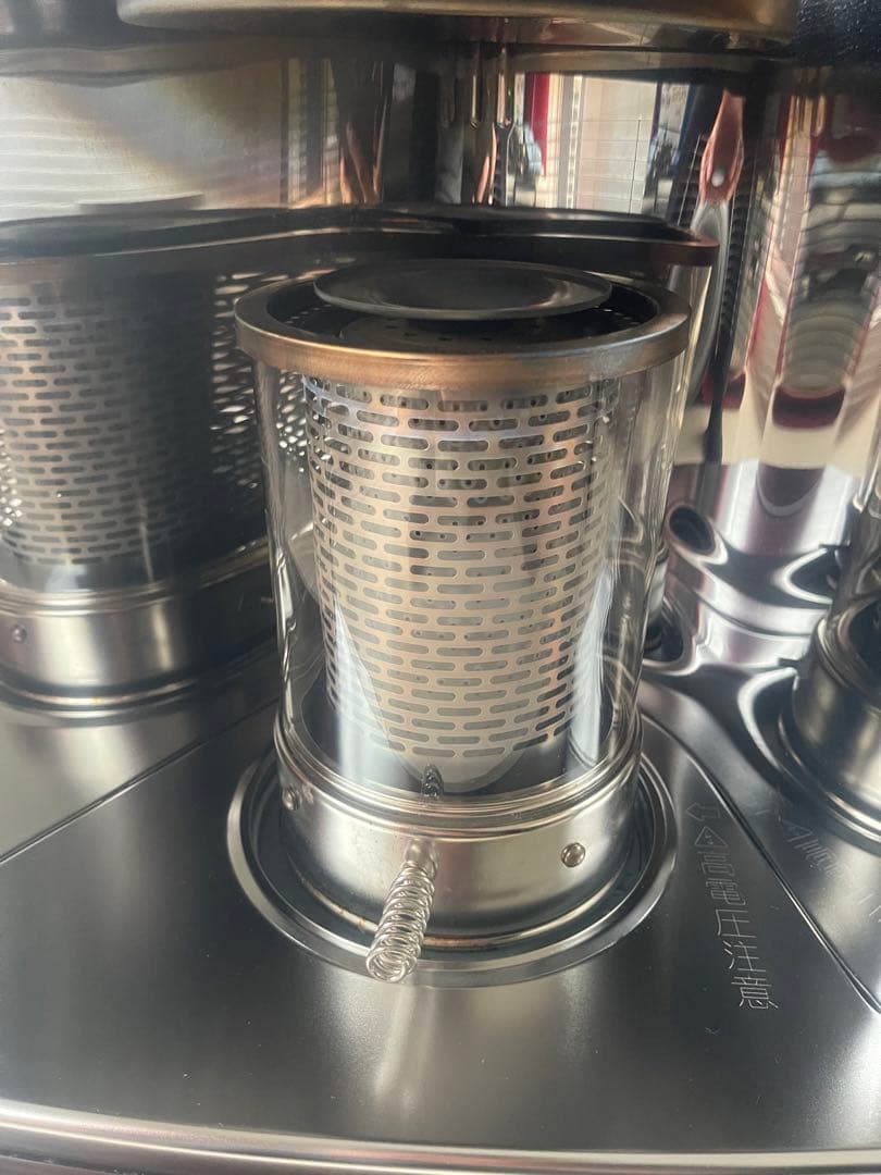 石油ストーブ 青い燃料タンク付き