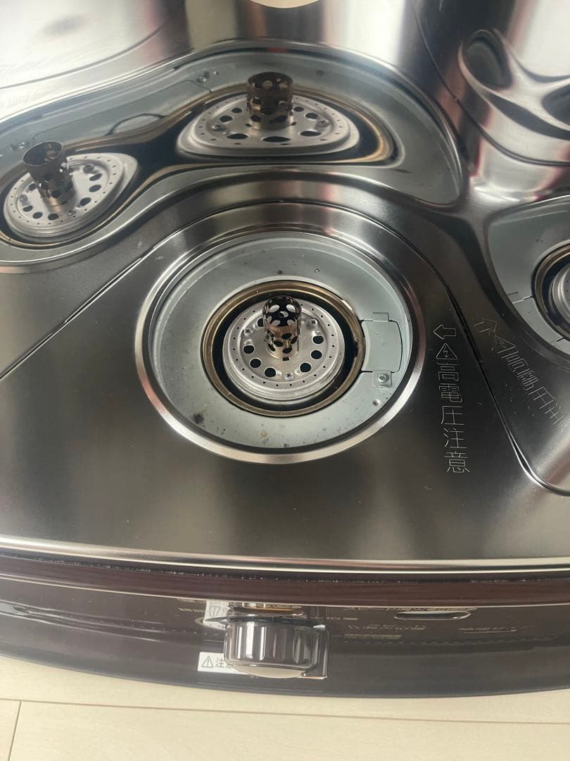 石油ストーブ 青い燃料タンク付き