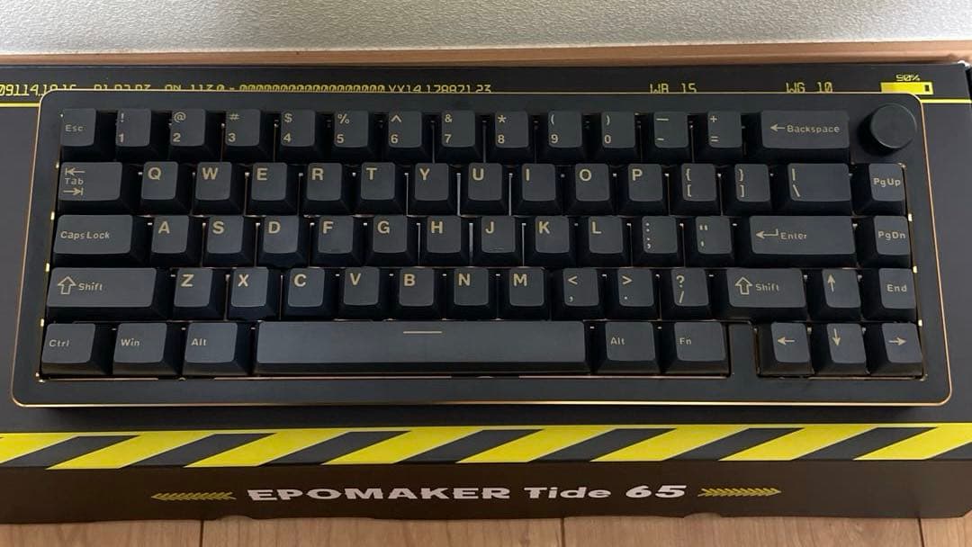 キーボード EPOMAKER Tide 65 Black Zebra switch ver