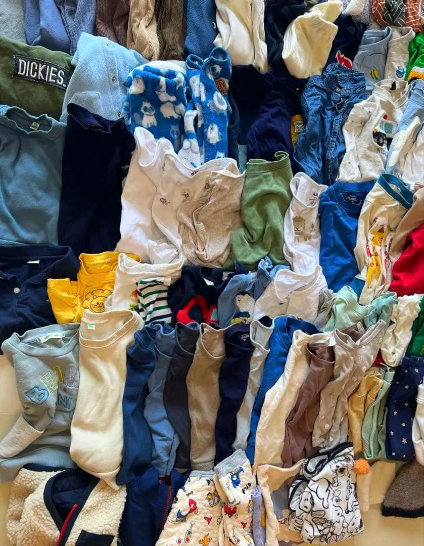 【160着以上！】子ども服まとめ売り 男の子 オールシーズン 新生児～90サイズ