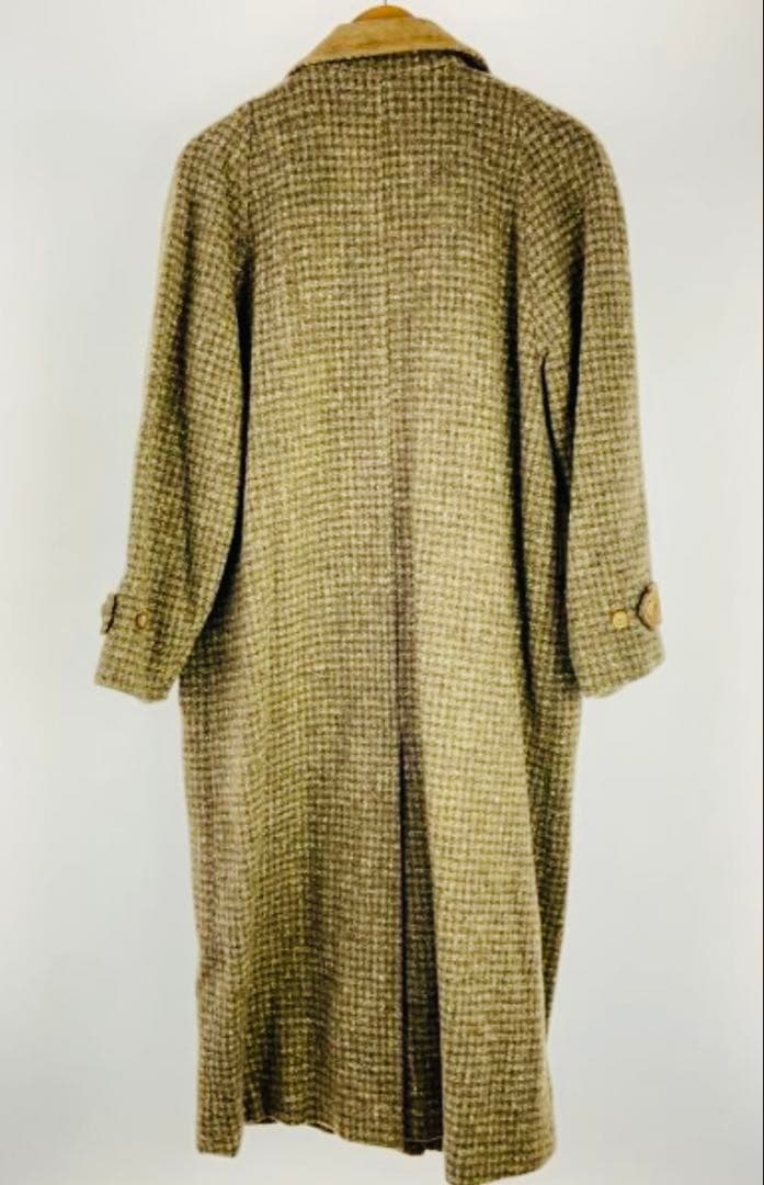 <pink> 80s～90s L.L.Bean ウールコート 千鳥柄