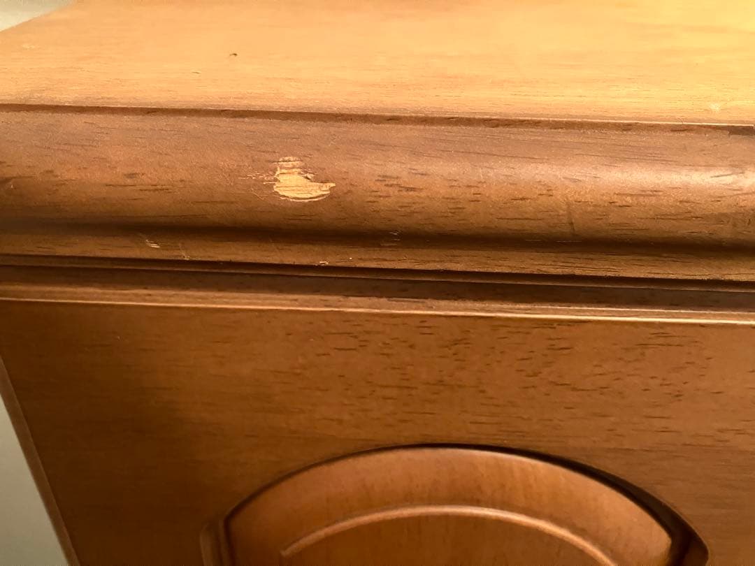 靴箱　下駄箱　シューズボックス　ブラウン　鏡付き