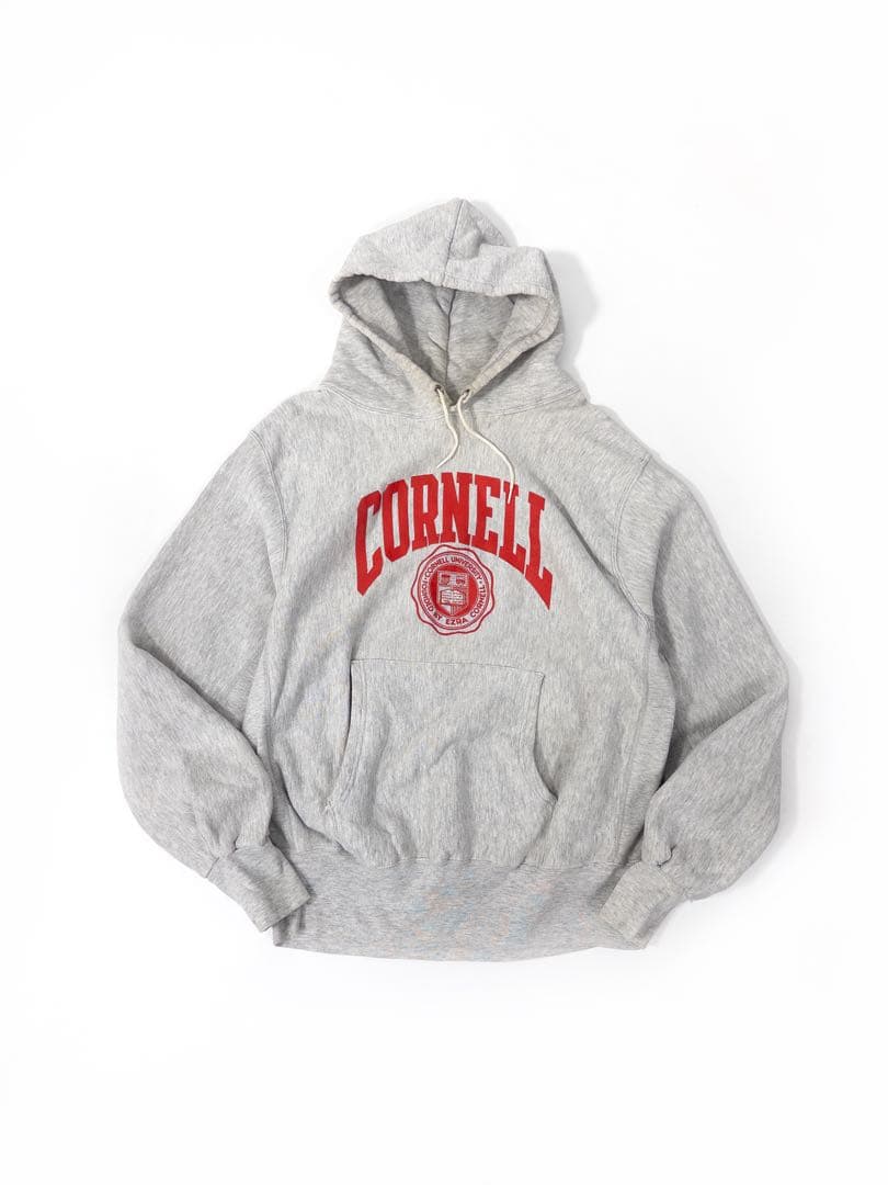 90s USA製 MVP 2段プリント リバースウィーブ　フーディ パーカー