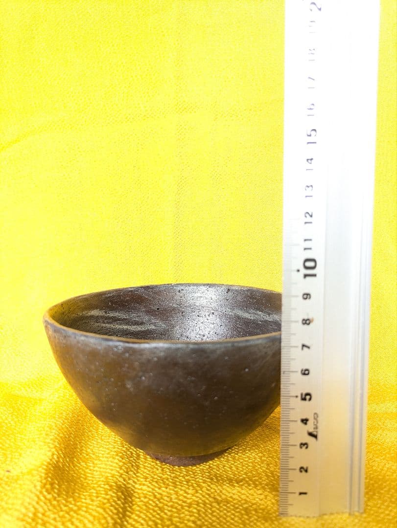 石彫茶碗、抹茶茶碗、石彫刻茶碗、安山岩茶碗、倉田辰彦作、日本製