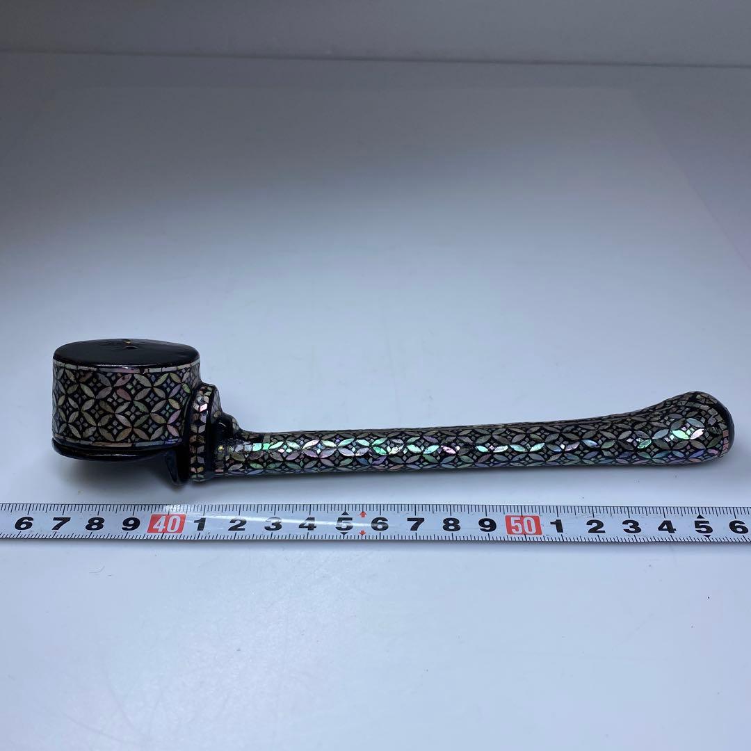 古銅　極上螺鈿　矢立　トコト　229g 東里7-0402☆2F