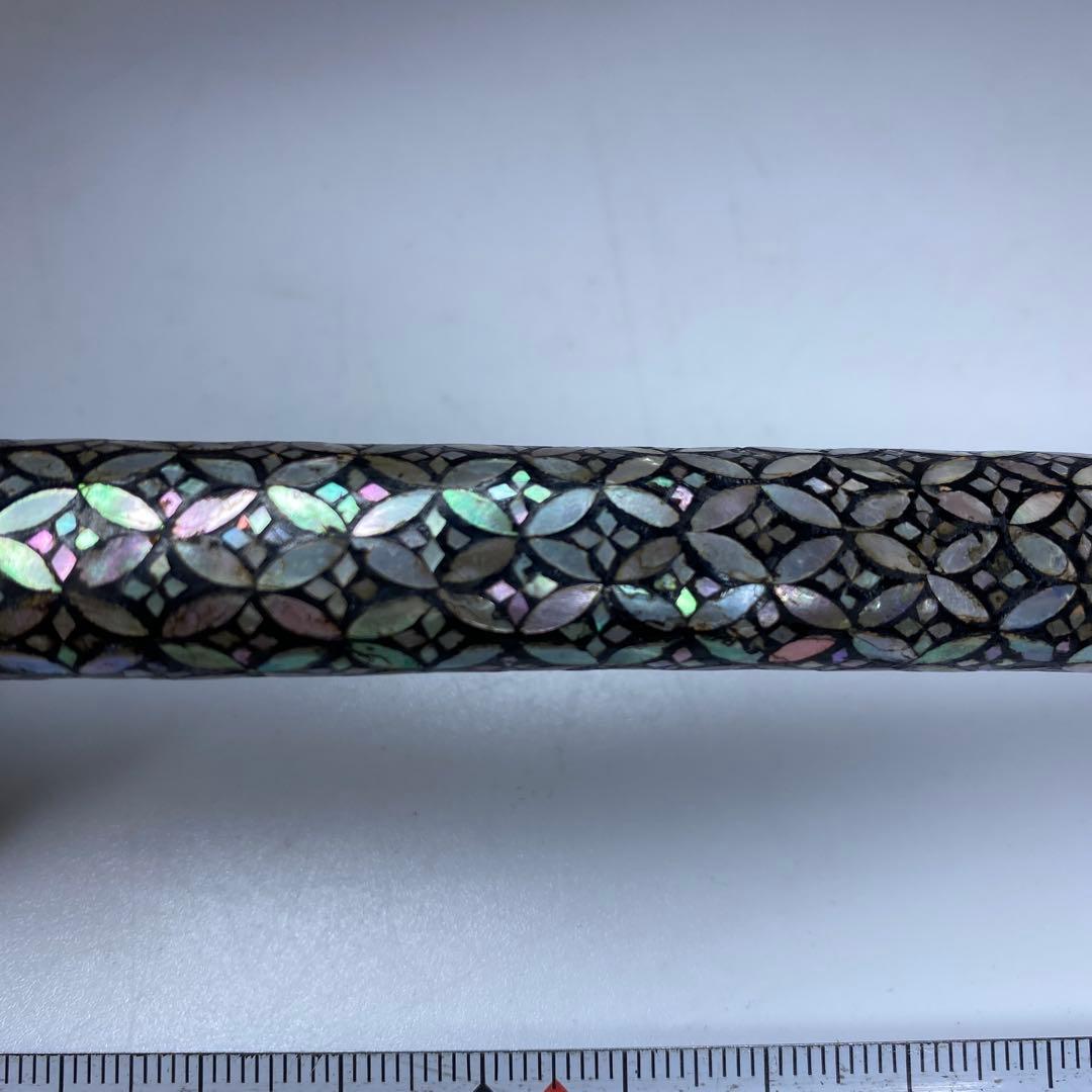 古銅　極上螺鈿　矢立　トコト　229g 東里7-0402☆2F