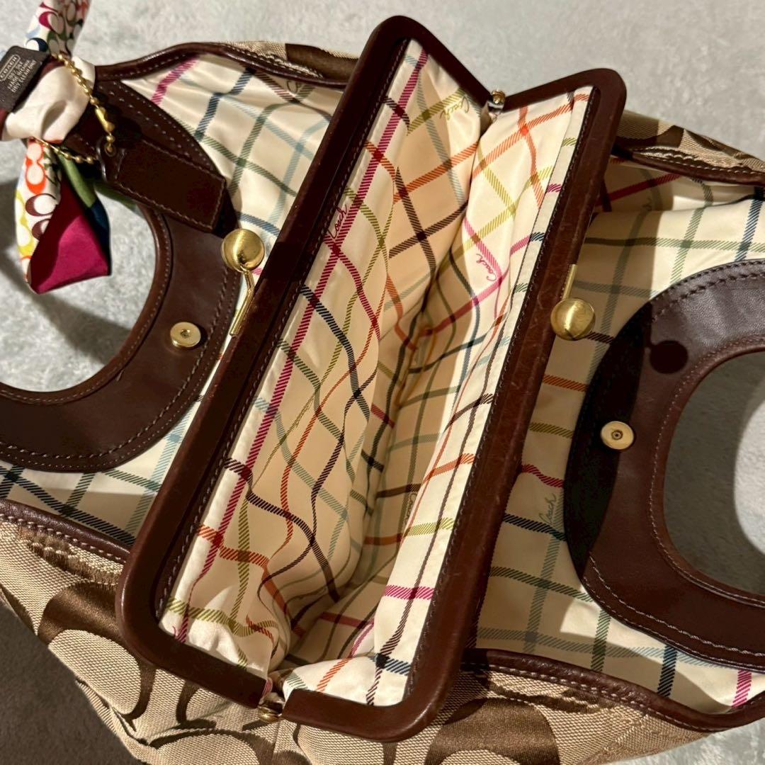 バッグ Coach Ergo Signature Handbag Kisslock