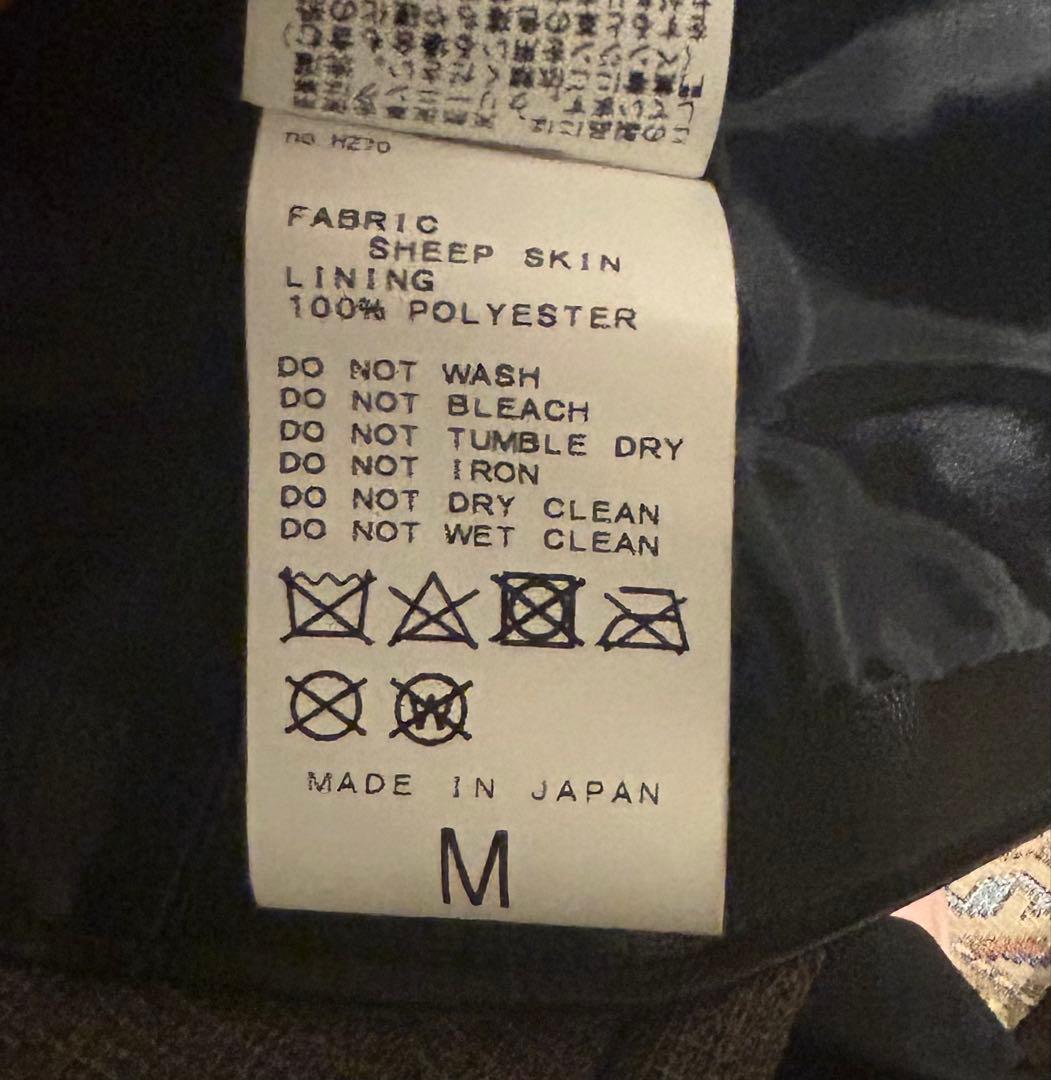 417 ÉDIFICE ブラックレザーシングルライダースジャケット