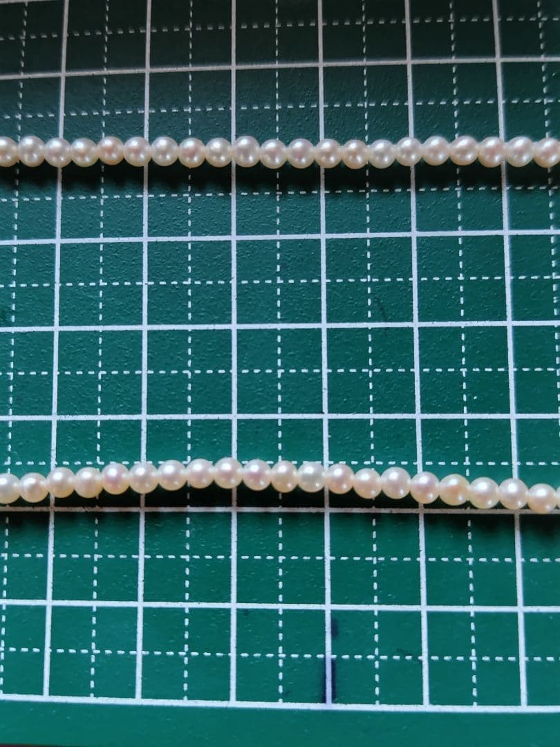 K18WG アコヤ真珠ベビーパールネックレス