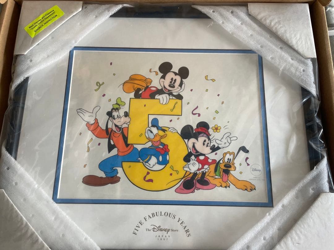 Disney 公式 複製セル画 ディズニーストア 5周年記念 限定5000 真作