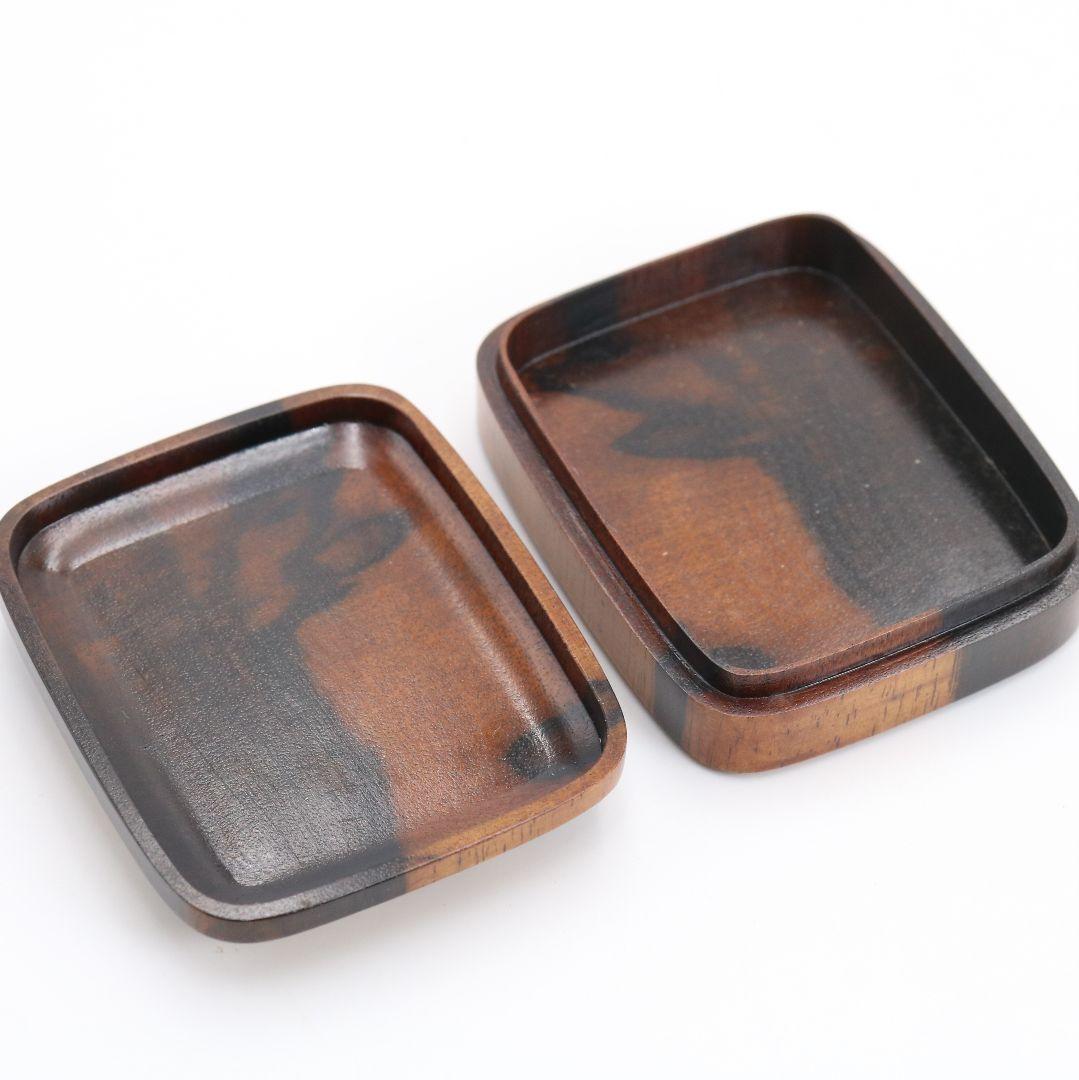 平安 浅見与し三作 乾山写松絵 香合 金蒔絵 茶道具 共箱　C897