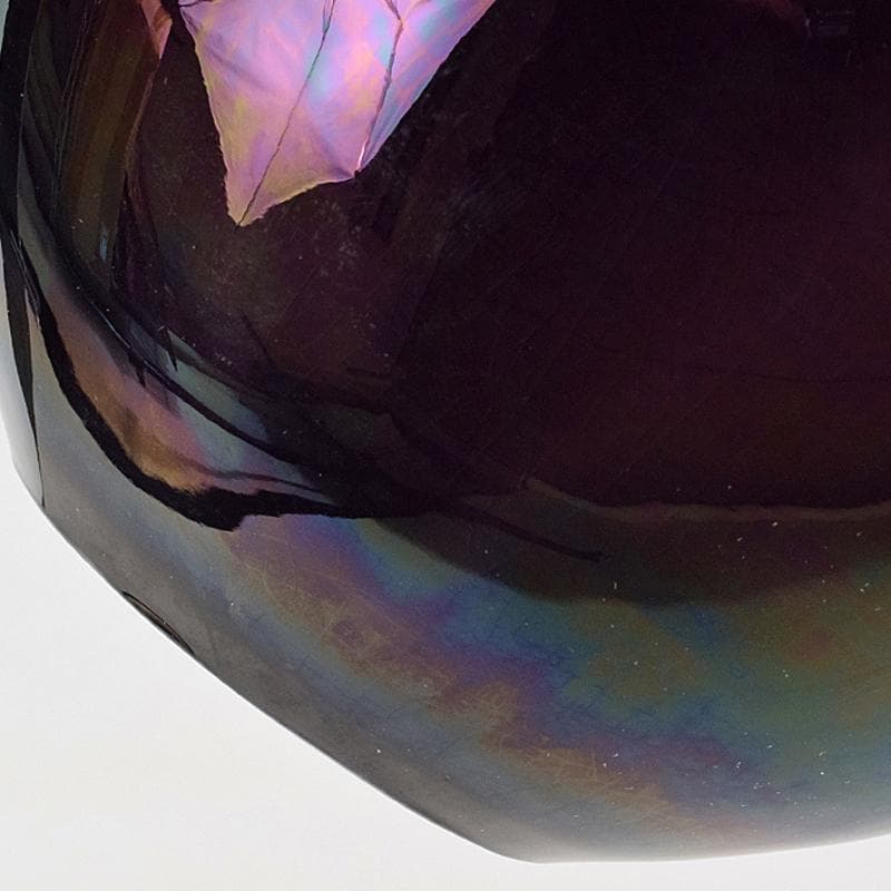 九谷焼　柳雨軒　三代八十吉　徳田正彦作　彩釉　壷　共箱　U　R9360B