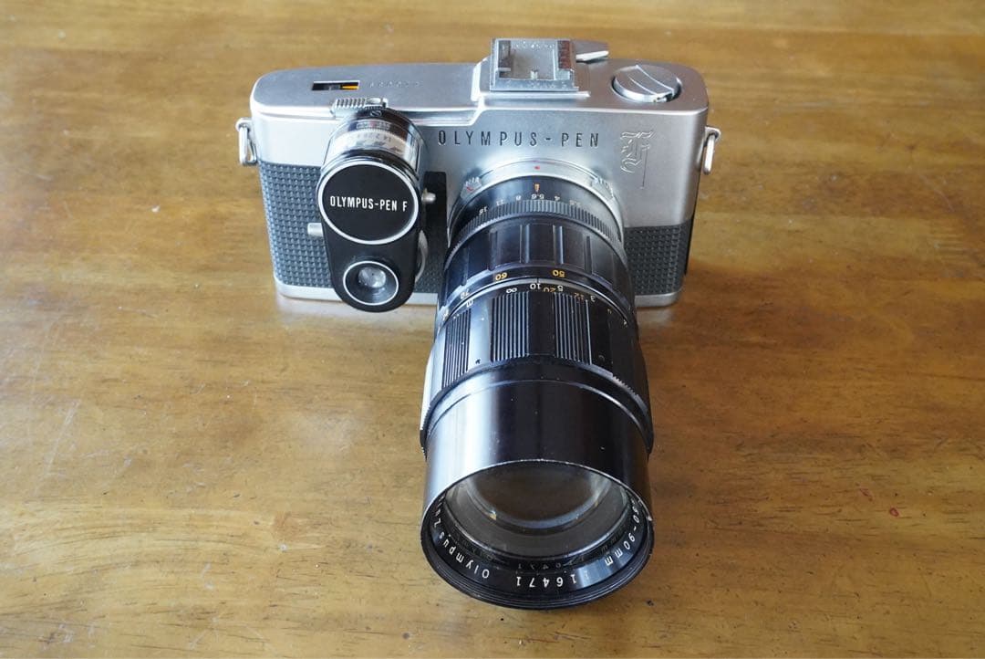 ペンF＋50-90ズーム＋メーター、シュー