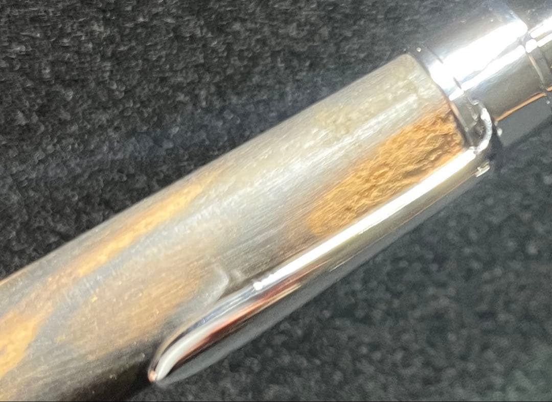 黒柿孔雀杢ボールペン