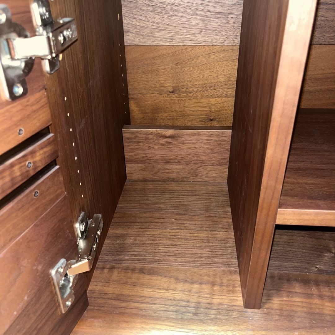 たのメル便　カリモク テレビボード　180 ソリッドアールボード　ウォールナット