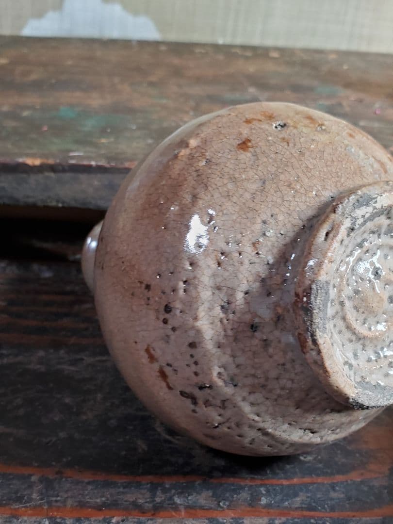 李朝 白磁 井戶酒瓶