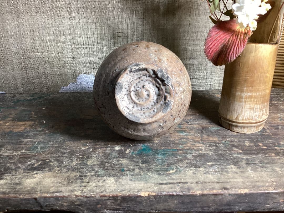 李朝 白磁 井戶酒瓶