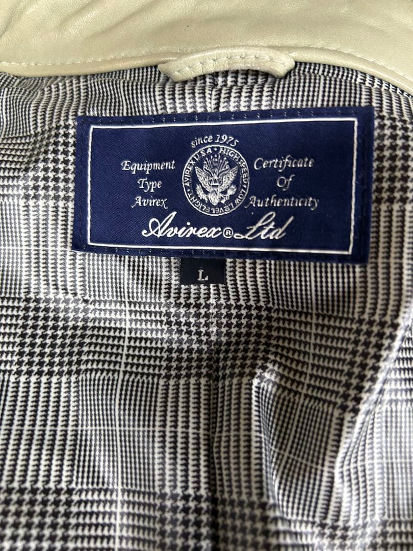 Avirex シングルライダースジャケット L お値下げ‼️