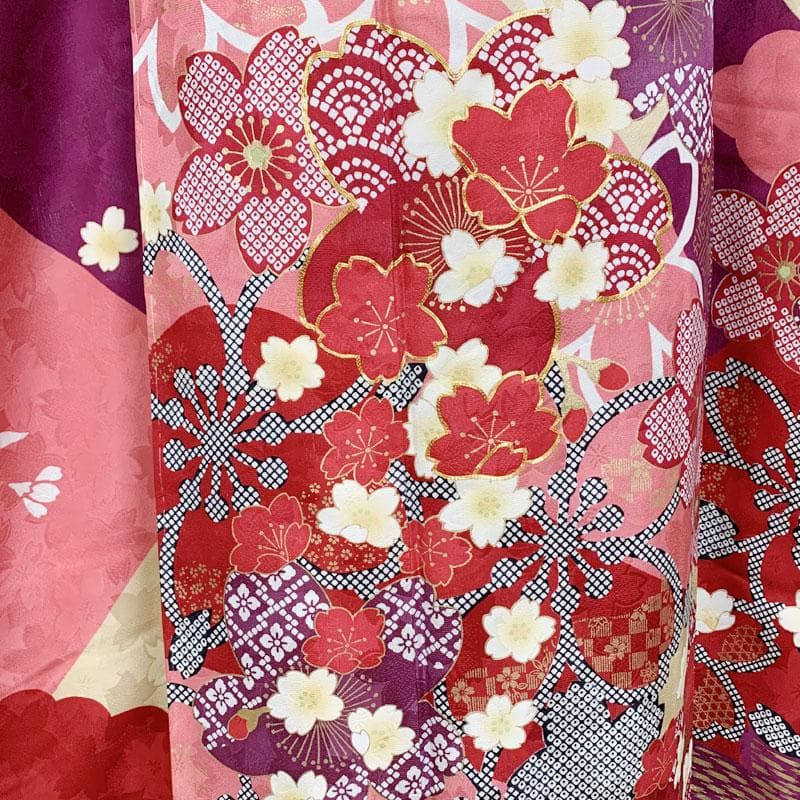 503z5.509y19.小物.406v46☆振袖 身幅広め 金駒刺繍 金彩