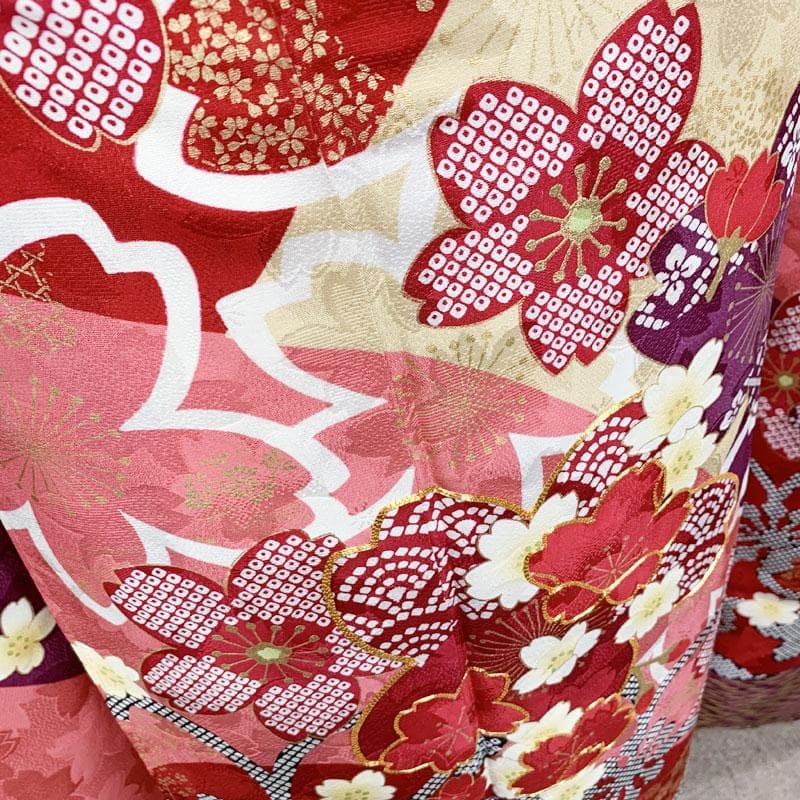 503z5.509y19.小物.406v46☆振袖 身幅広め 金駒刺繍 金彩