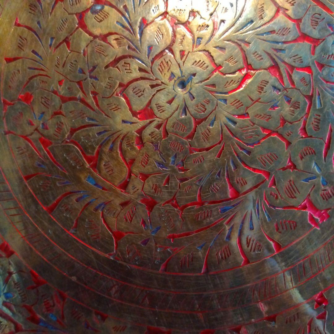 インドの絵皿　骨董品