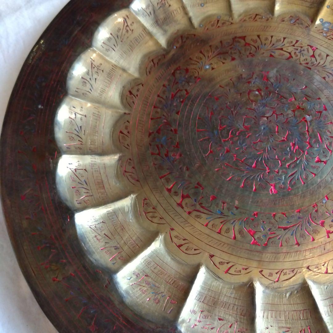 インドの絵皿　骨董品