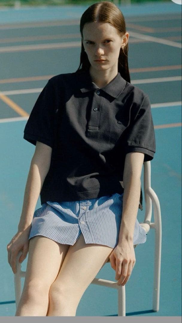 【新品】【試着のみ】LACOSTE ブラック ポロシャツ 半袖