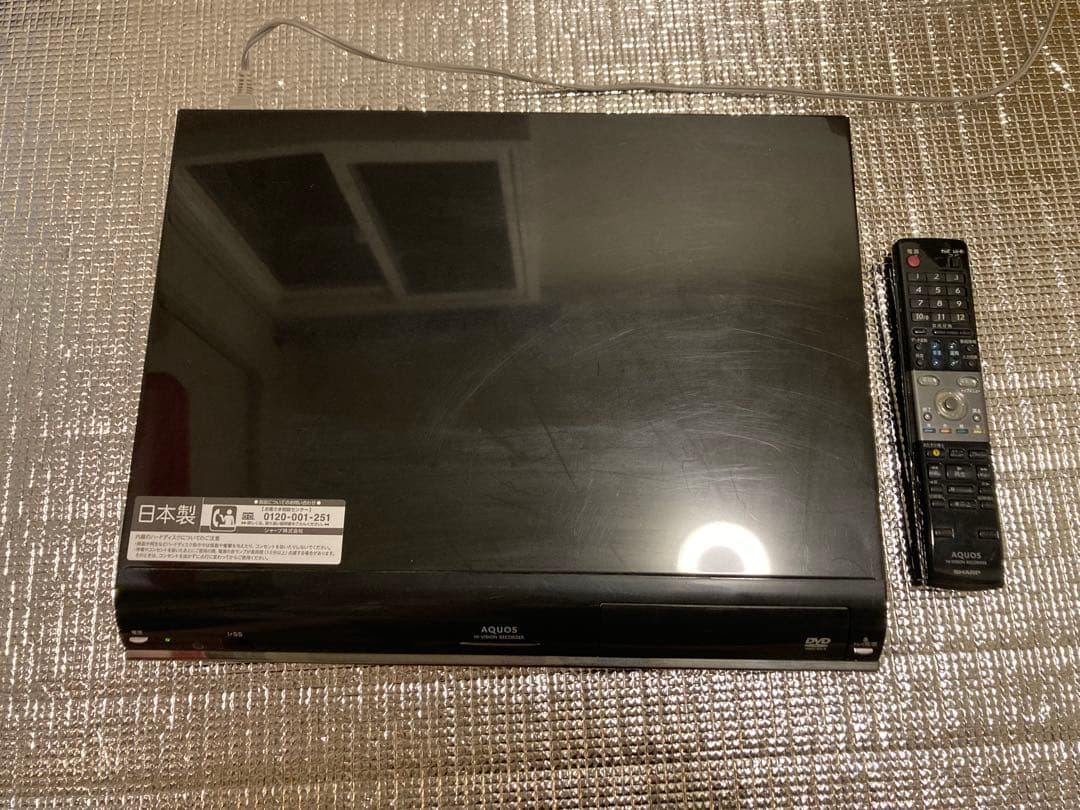 SHARP AQUOS DVDレコーダー 本体 リモコン付き