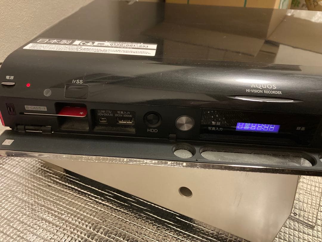 SHARP AQUOS DVDレコーダー 本体 リモコン付き