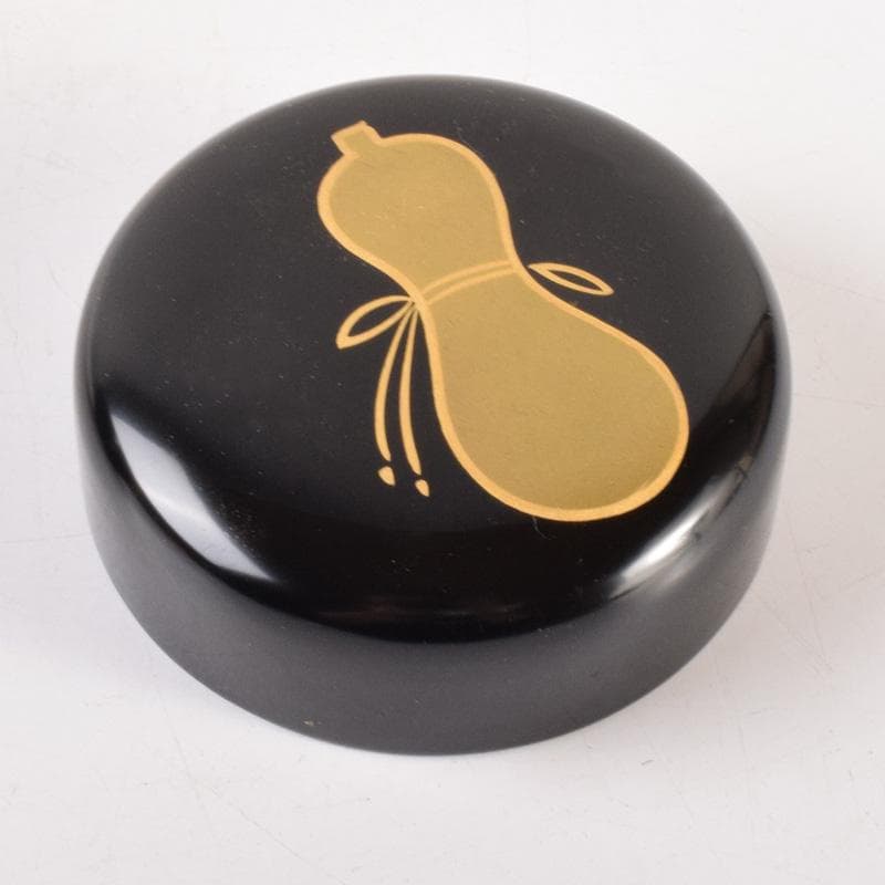 茶道具　蒔絵師　常三郎造　瓢箪蒔絵　中棗　共箱　V　7180