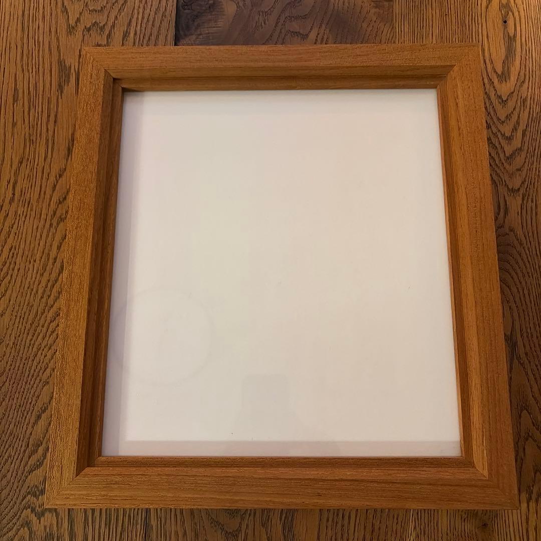 木製額縁　ポスターフレーム　無垢材　チーク材　オーダーメイド