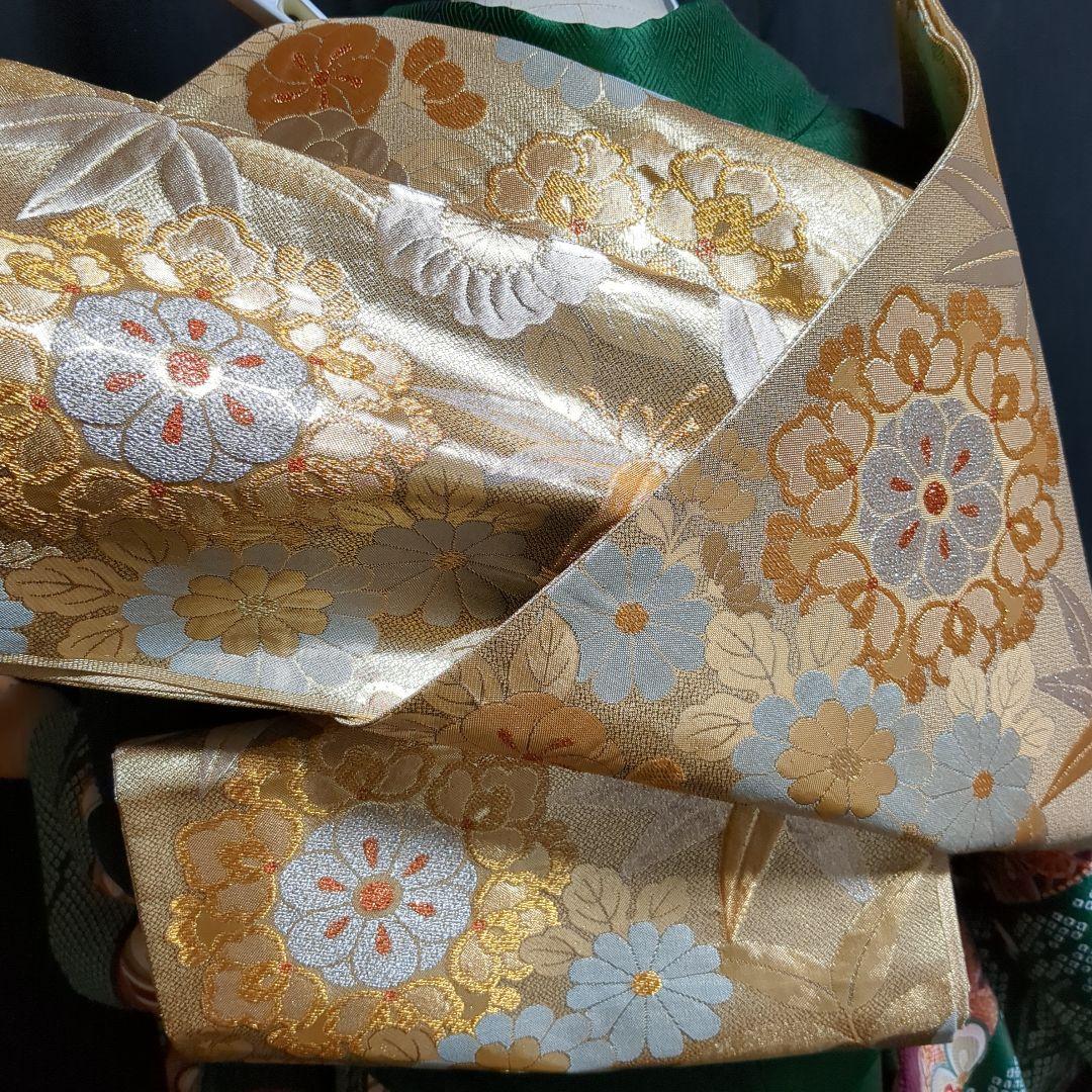 【振袖　長襦袢　帯　帯締め　帯揚げフルセット！】　成人式　結婚式