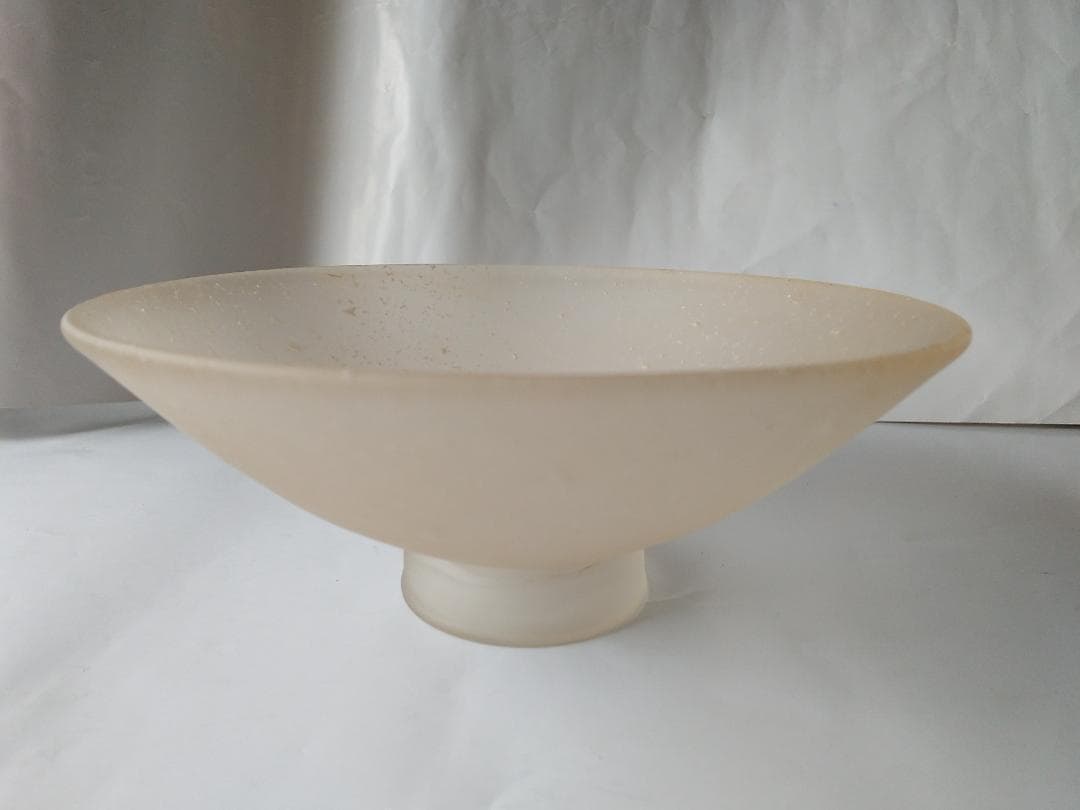 山下富生 硝子製茶碗 玻璃の匠 茶道具 抹茶碗 硝子工芸 美品 です。