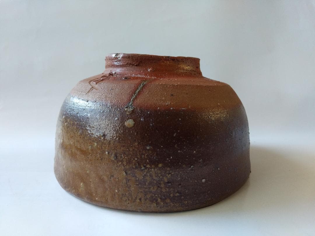 備前焼 藤原建 作 備前 茶碗 共箱 栞 茶道具 抹茶碗 新品 未使用 です